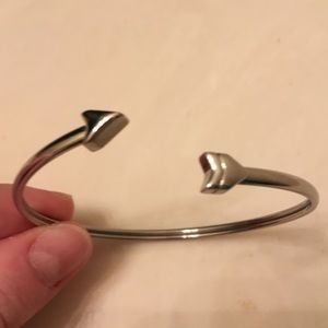 Fossil silver arrow cuff bracelet